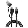 4smarts ComboCord CA 2-in-1 Charging Cable - 1.5m - Black