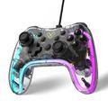 AOLION pro počítač Nintendo Switch Transparentní drátový gamepad RGB Light Game Controller