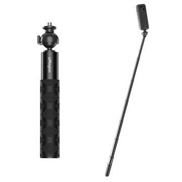 Amagisn Sports Camera Selfie Stick with Ball Head & 1/4" Screw for DJI, GoPro, Insta360