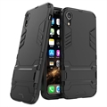 iPhone XR Armor Series Hybridní Pouzdro se Stojánkem - Černé