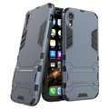 iPhone XR Armor Series Hybridní Pouzdro se Stojánkem - Šedá