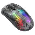 Attack Shark X2 Transparent Wireless Mouse w. RGB - Black