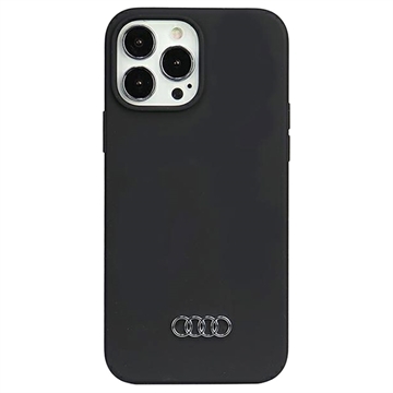 iPhone 13 Pro Max Audi Metal Logo Silikonové Pouzdro - Černé