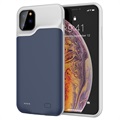 IPhone 11 Pro Max Backup Baterie - 6500 mAh - tmavě modrá / šedá