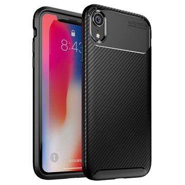 Beetle Carbon Fiber Iphone XR pouzdro - černá