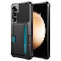 Samsung Galaxy A55 Card Slot Hybrid Case - Black