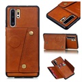 Série držitelů karet Huawei P30 Pro Magnetic Case - Brown