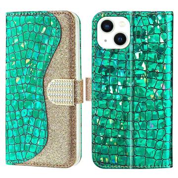 Croco Bling Series iPhone 14 Plus Wallet Case