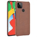 Série krokodýlů Google Pixel 4A 5g Cover - Brown