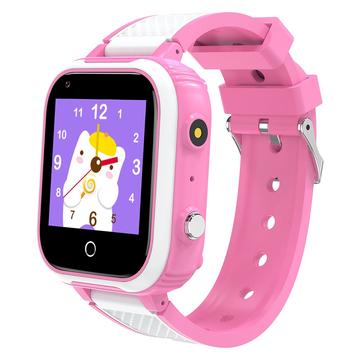 DH9S Kids Smart Watch with GPS & SOS – 4G Video Calling & Camera, Danish, Norwegian, Swedish, Finnish Languages - Pink