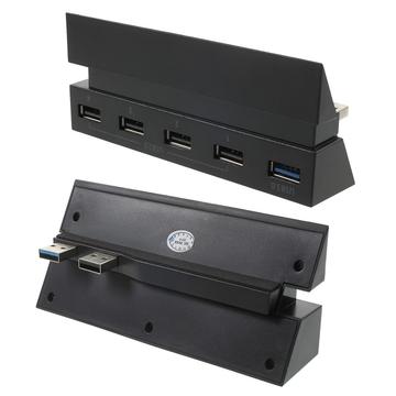 DOBE TP4-006 5portový USB HUB pro herní konzoli PS4 (1 x USB 3.0 + 4 x USB 2.0)