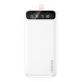 Dudao K8s+ Power Bank 30000mAh - 2x USB / USB-C, LED Light - White