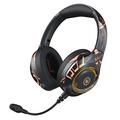 EL-A2 Skládací herní sluchátka Graffiti Cool Headphone s mikrofonem Sluchátka Bluetooth s mikrofonem na hlavě - černá