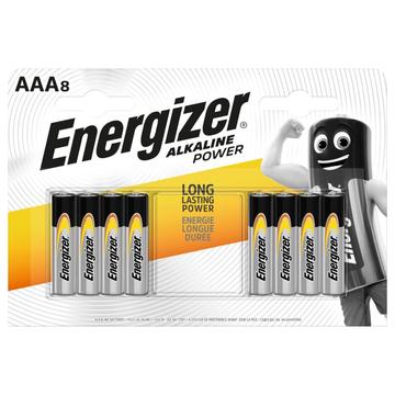 Energizer Alkaline Power LR03/AAA Alkaline Batteries - 8 Pcs.