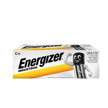 Energizer Industrial LR14/C Alkaline Batteries - 12 Pcs.