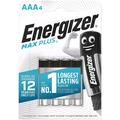 Energizer Max Plus LR03/AAA Alkaline Batteries - 4 Pcs.