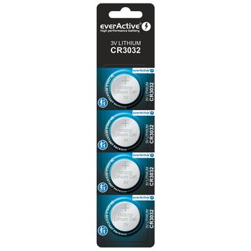 EverActive Mini CR3032 Coin Cell Battery 3V - 4 Pcs.