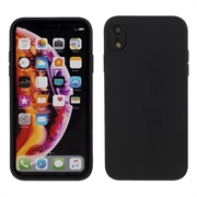 Silikonový pouzdro iPhone XR - flexibilní a matný - černá