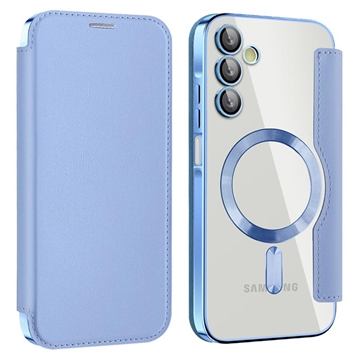 Samsung Galaxy A15 Flip Case with Card Slot - MagSafe Compatible - Blue