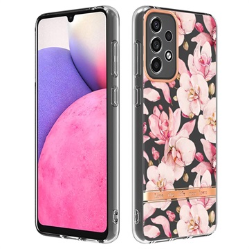 Květinová série Samsung Galaxy A33 5G TPU Case - Pink Gardenia