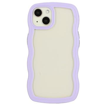 Hybridní Pouzdro Wavy Edge iPhone 14 - Nachový