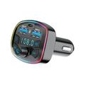 Forever TR-360 Bluetooth FM Transmitter w. USB-A/USB-C Car Charger - Black