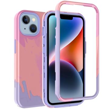 Stylish Gradient iPhone 14 Plus Hybridní Pouzdro - Oranžový