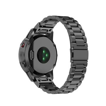 Garmin Fenix 5S/5S Plus/6S/6S Plus/7S Nerezová ocel - černá