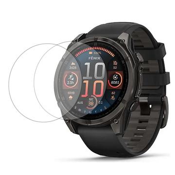 Garmin Fenix 8 Tempered Glass Screen Protector - 47mm - 2 Pcs.