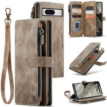 Google Pixel 8 Caseme C30 Multifunctional Wallet Case - Brown