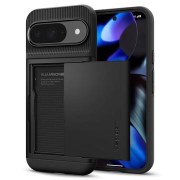 Google Pixel 9/9 Pro Spigen Slim Armor CS pouzdro - černá