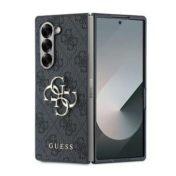 Samsung Galaxy Z Fold6 Guess 4G Big Metal Logo Hybrid Case - Black