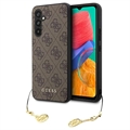 Guess 4G Charms Collection Samsung Galaxy A54 5G Hybridní Pouzdro - Hnědý