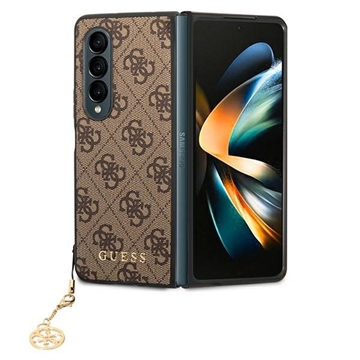 Guess 4G Charms Collection Samsung Galaxy Z Fold4 Hybridní Pouzdro - Hnědý