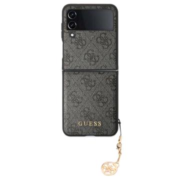 Guess Charms Collection 4G Samsung Galaxy Z Flip4 Pouzdro - Šedá