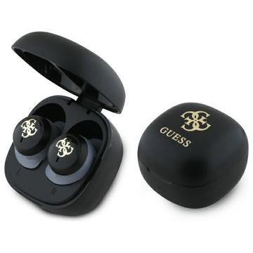 Guess Iridescent 4G Printed Logo True Wireless Earphones - Black