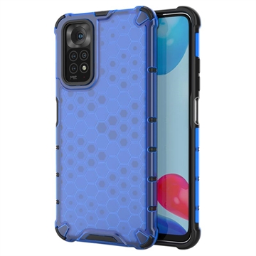 Xiaomi Redmi Note 11/11S Honeycomb Armored Hybridní Pouzdro - Modrý