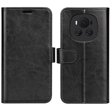 Honor Magic6 Wallet Case with Magnetic Closure - Black