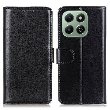 Honor X6b Wallet Case with Magnetic Closure - Black