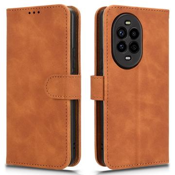 Huawei Nova 13 Pro Wallet Case with Magnetic Closure - Brown