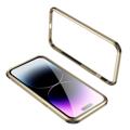 Le-Lock Series iPhone 14 Pro Metal Bumper - Zlato