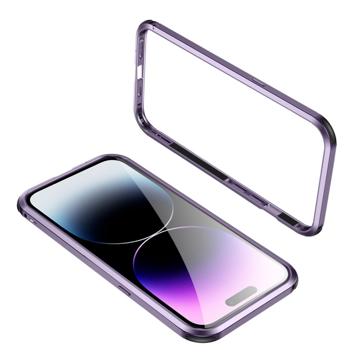 Le-Lock Series iPhone 14 Pro Metal Bumper - Nachový