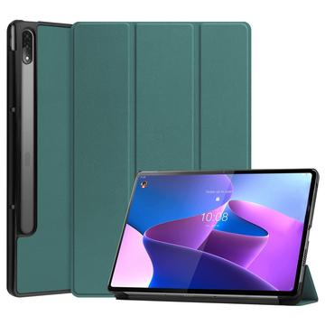 Pouzdro Smart Folio pro Lenovo Tab P12 Pro řady Tri-Fold – Zelená