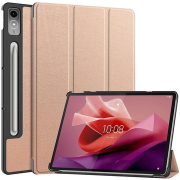 Pouzdro Smart Folio pro Lenovo Tab P12 řady Tri-Fold – Růžové zlato