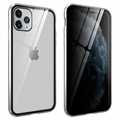 iPhone 11 Pro Magnetické Pouzdro s Tvrzeným Sklem - Soukromí