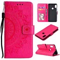 Mandala Series Xiaomi Redmi Note 5 Pro Wallet Case - Hot Pink