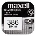 Maxell Mini 386/LR43 Coin Cell Battery