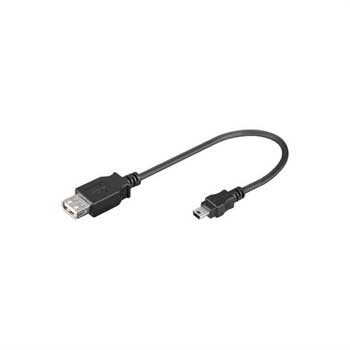 Goobay USB žena / miniusb samčí kabelový adaptér