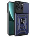 Motorola Edge 50 Neo Rotary Ring Hybrid Case with Camera Shield - Blue