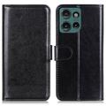 Motorola Edge 50 Neo Wallet Case with Magnetic Closure - Black